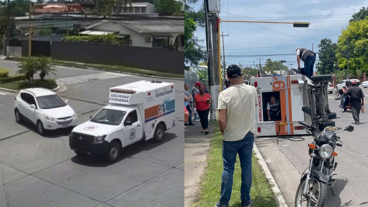 Camioneta impacta con ambulancia en bulevar en La Ceiba: accidente fue grabado Imagen principal de Camioneta impacta con ambulancia en bulevar en La Ceiba: accidente fue grabado