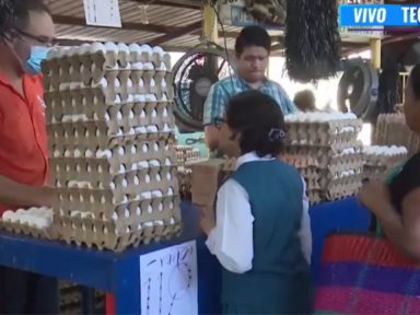 Imagen de Impacto al bolsillo: cartón de huevos sube 14 lempiras en la Feria del Agricultor