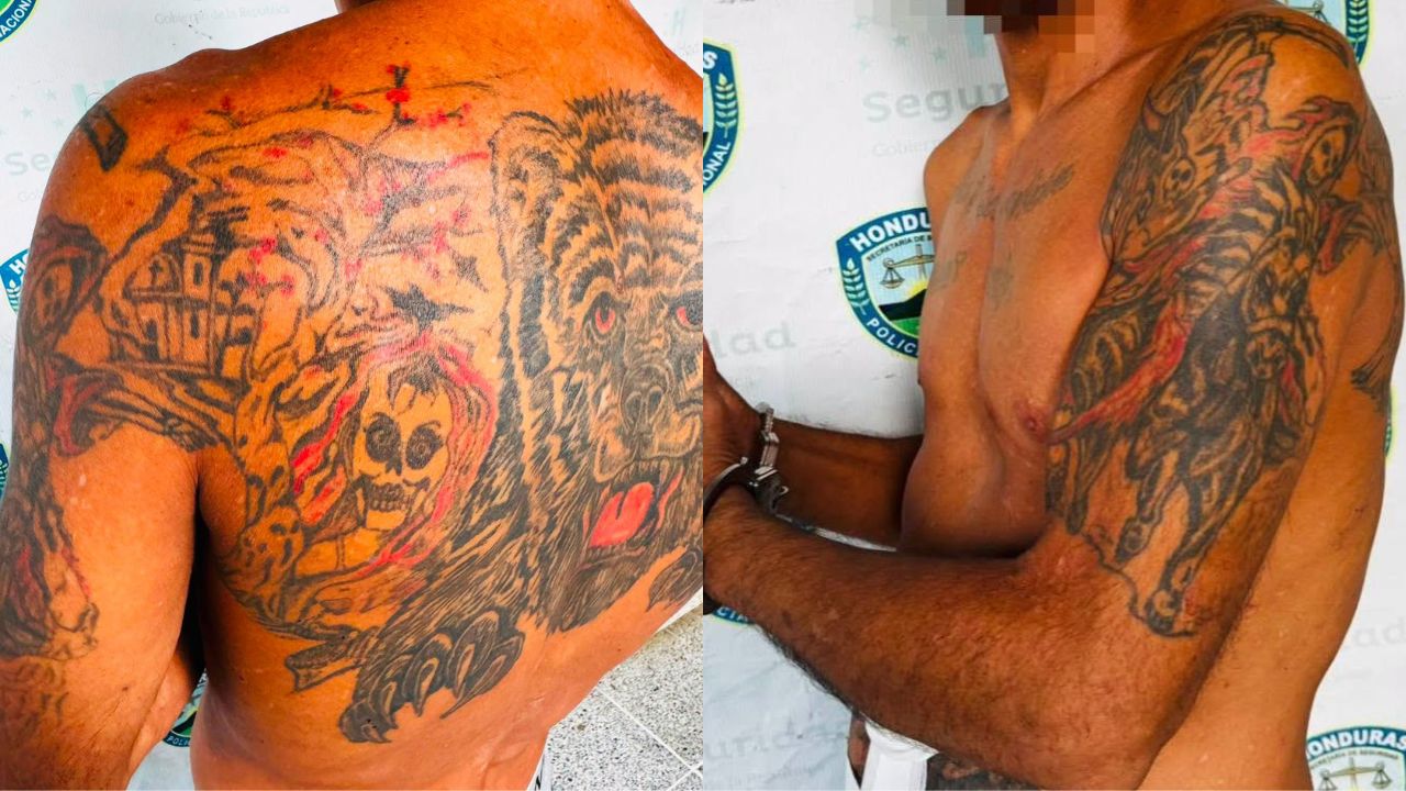 Imagen de Tatuajes delatan a alias 'Compa', peligroso extorsionador de la MS-13 en Cortés
