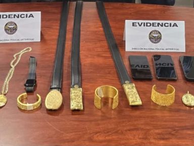 Imagen de Decomisan oro por L10 millones en Palmerola: lo llevaban hondureños y colombianos