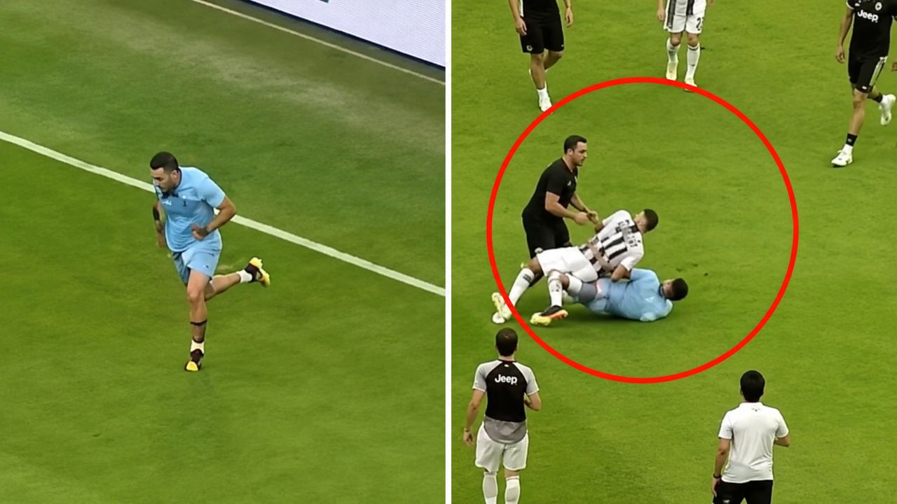 Futbolista sufre brutal agresión de aficionado que invadió el campo tras partido Imagen principal de Futbolista sufre brutal agresión de aficionado que invadió el campo tras partido