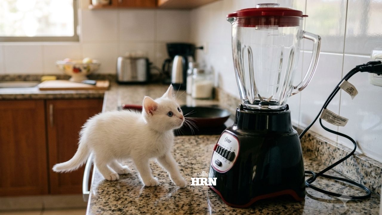 Imagen principal de Vídeo | '¡Sácalo!': Madre evitó que su hijo matara a un gato en una licuadora