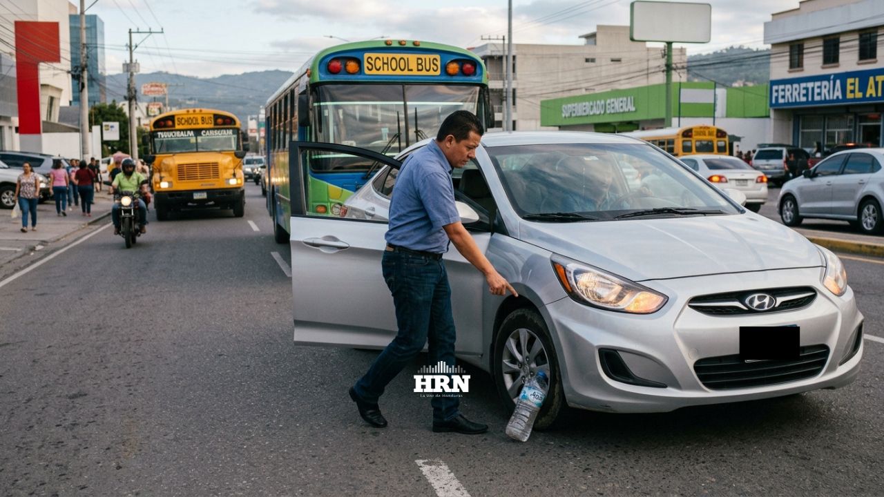 Imagen de ¡Alerta! ¿Halló una botella en la llanta de su carro? Este riesgo corre