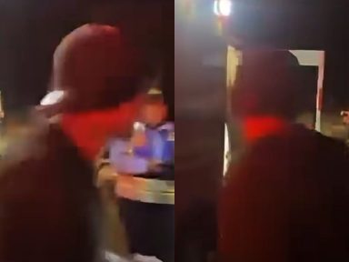 Imagen de VIDEO| Hondureño que vivió en EE. UU. arremete en inglés contra policías