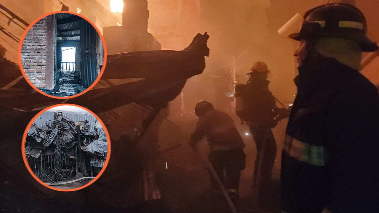 Incendio arrasa viviendas y deja cuatro personas con quemaduras en la colonia San Martín Imagen principal de Incendio arrasa viviendas y deja cuatro personas con quemaduras en la colonia San Martín