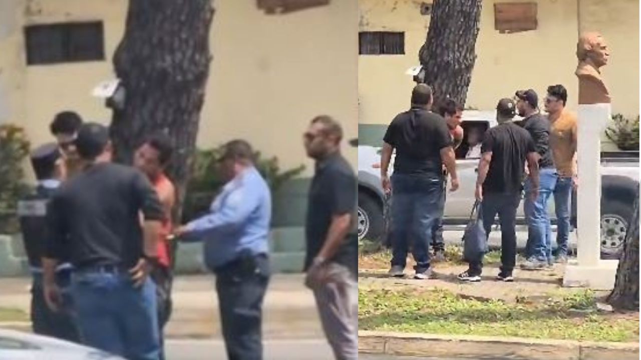 Imagen de VÍDEO: Amarran a un árbol a hombre tras supuesto robo en funeraria de San Pedro Sula