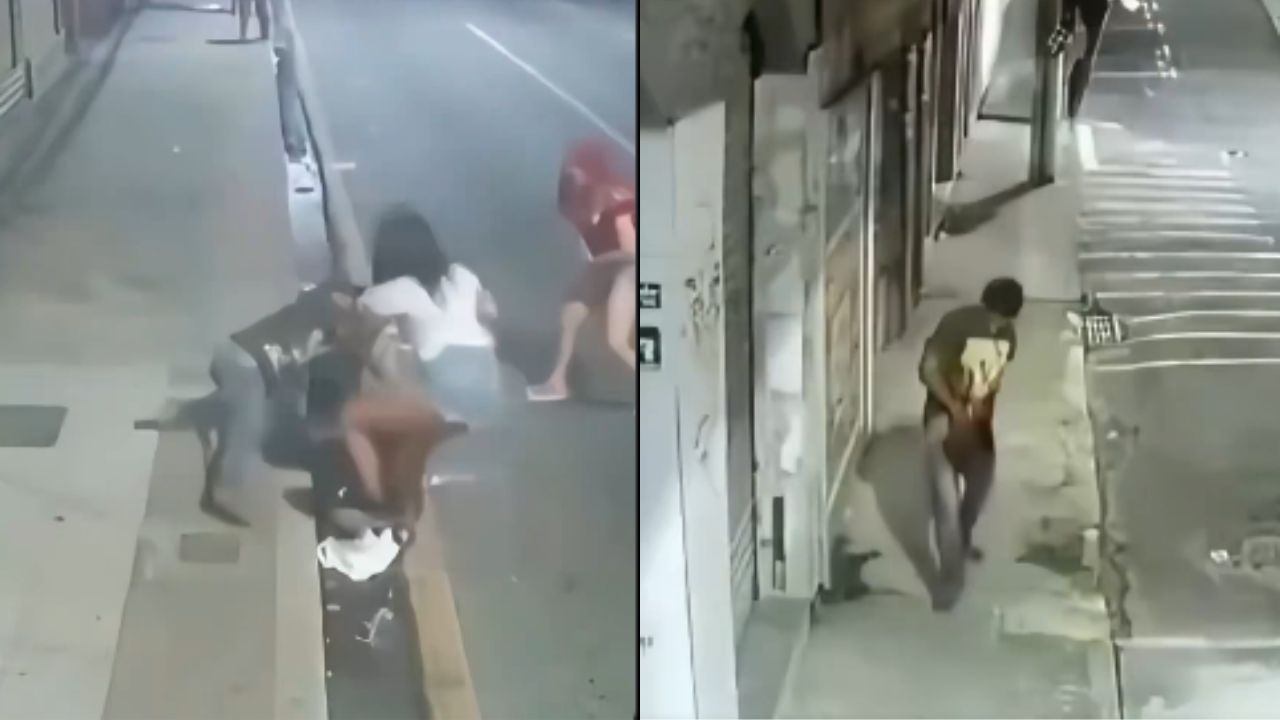 Imagen principal de Vídeo sensible: Ladrón cayó sobre su propio cuchillo durante un asalto y poco después murió