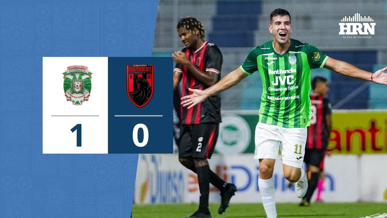 Imagen de Marathón recibe en primera división a Independiente venciéndolo con lo justo