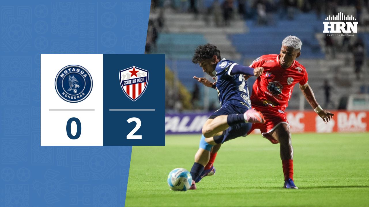 Imagen de Estrella Roja sorprende a Motagua y logra su primer triunfo en la Liga Nacional