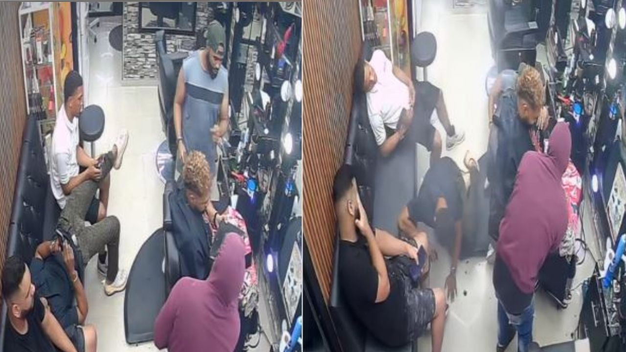Imagen de Cinco hombres fueron aturdidos: Vídeo de asalto con 'burundanga' en barbería genera dudas