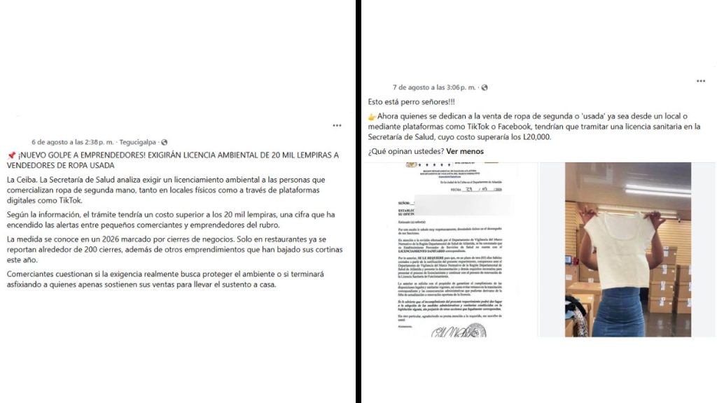Captura de pantalla de la publicación