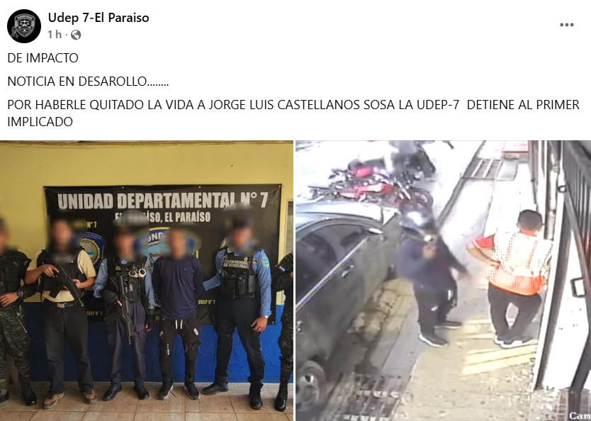Captura de pantalla de la publicación
