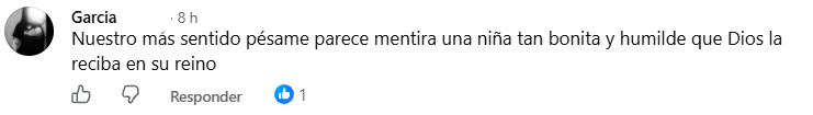 Captura de pantalla del comentario