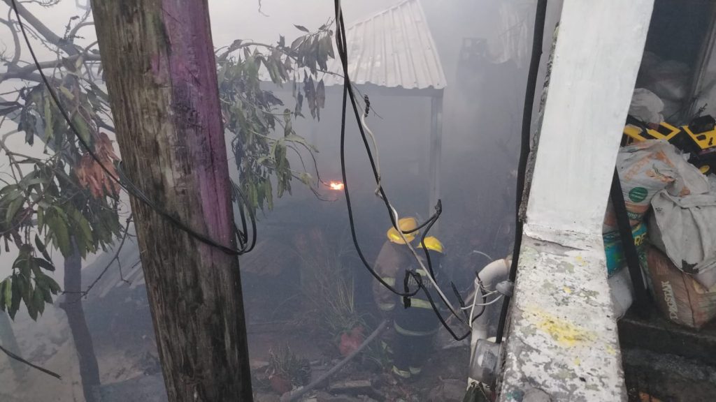 Lugar del incendio