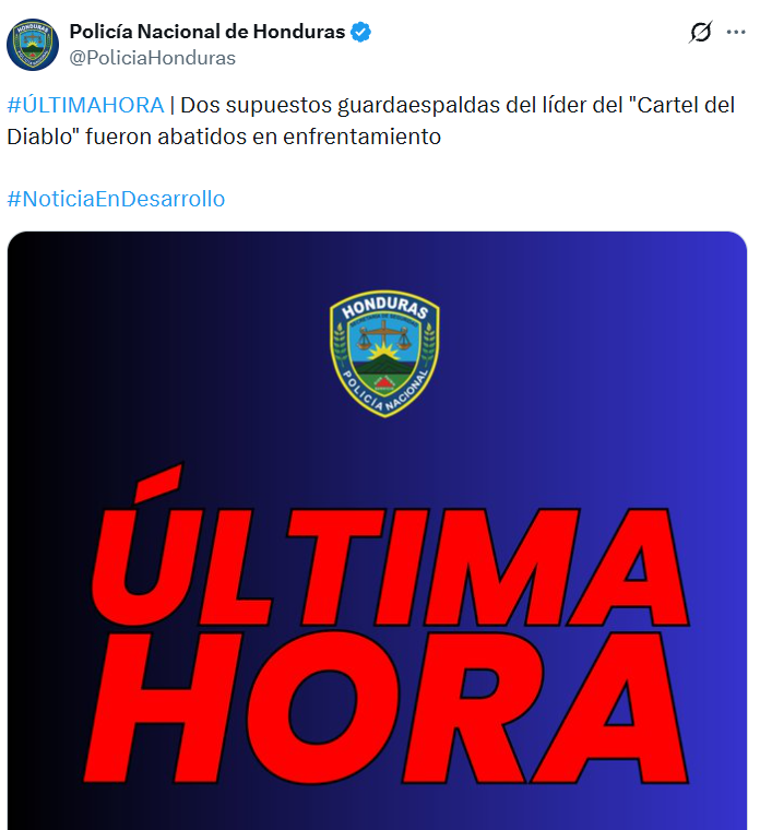 Captura de pantalla de la publicación