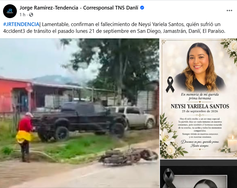 Captura de pantalla de la publicación