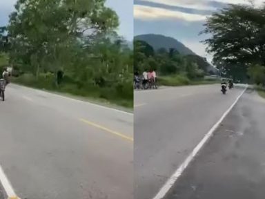 Imagen de Video captó los segundos previos a un accidente vial que enlutó a Colón