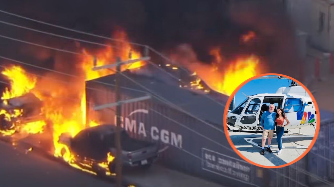 Imagen de Helicóptero de televisión se estrella en plena transmisión en vivo y deja 3 muertos