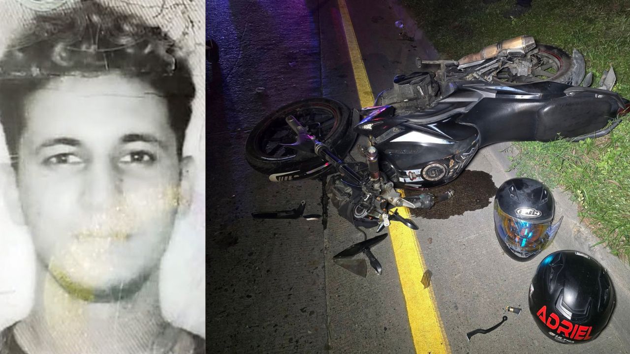 Motociclista sufre trágico final tras impactar contra una rastra en Cortés Imagen principal de Motociclista sufre trágico final tras impactar contra una rastra en Cortés
