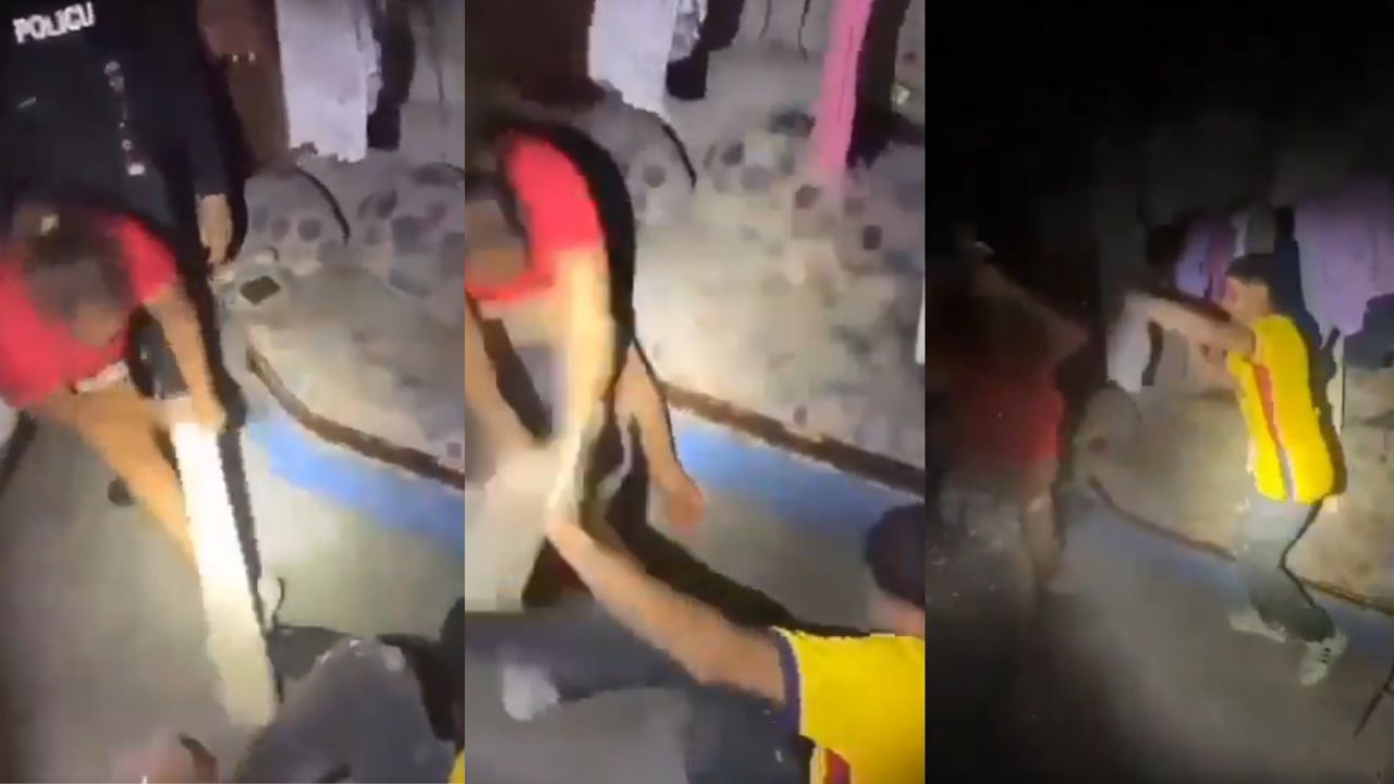'No te enseñé a ser un delincuente': madre da golpiza a hijo frente a policías Imagen principal de 'No te enseñé a ser un delincuente': madre da golpiza a hijo frente a policías
