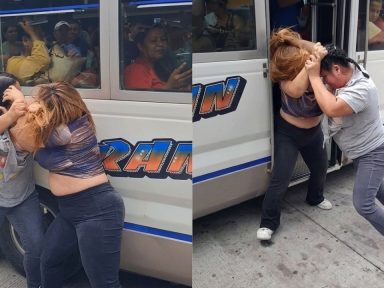 Imagen de 'Por el amor de un chofer', mujeres protagonizan pelea en vía pública en Santa Bárbara