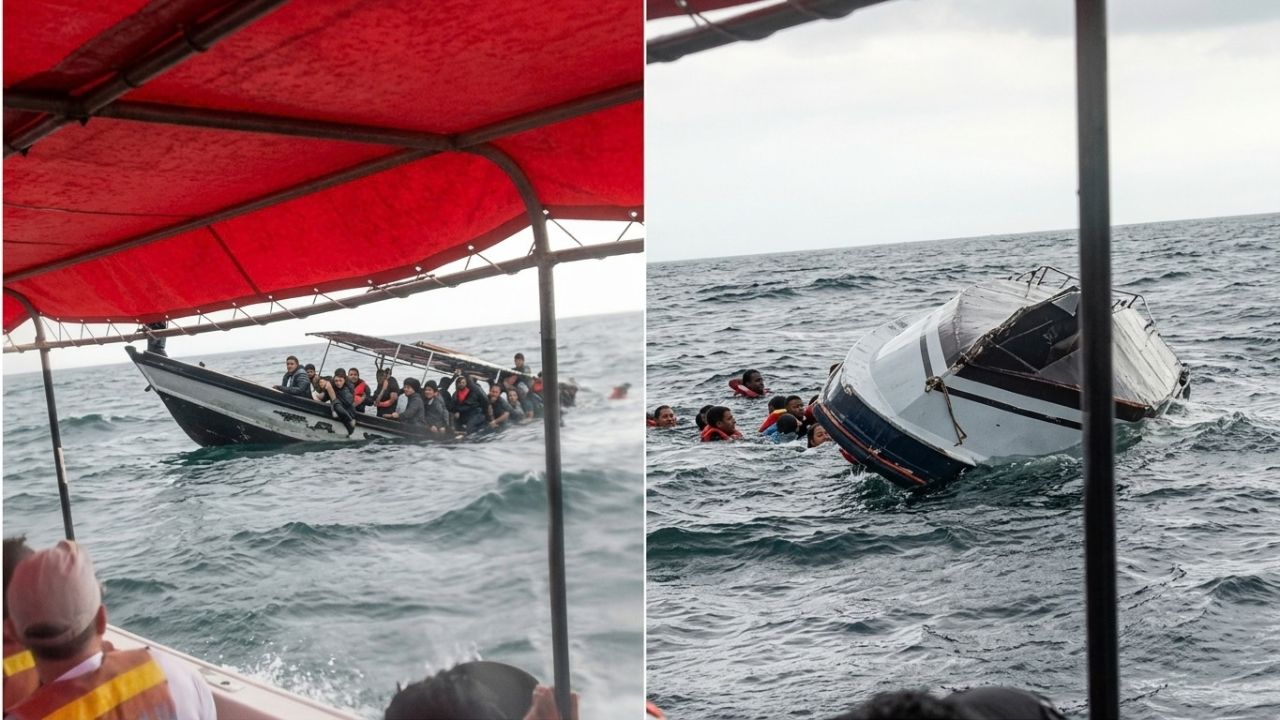 Vídeo sensible: Así fue naufragio de lancha con turistas. ¿Qué lo provocó? Imagen principal de Vídeo sensible: Así fue naufragio de lancha con turistas. ¿Qué lo provocó?