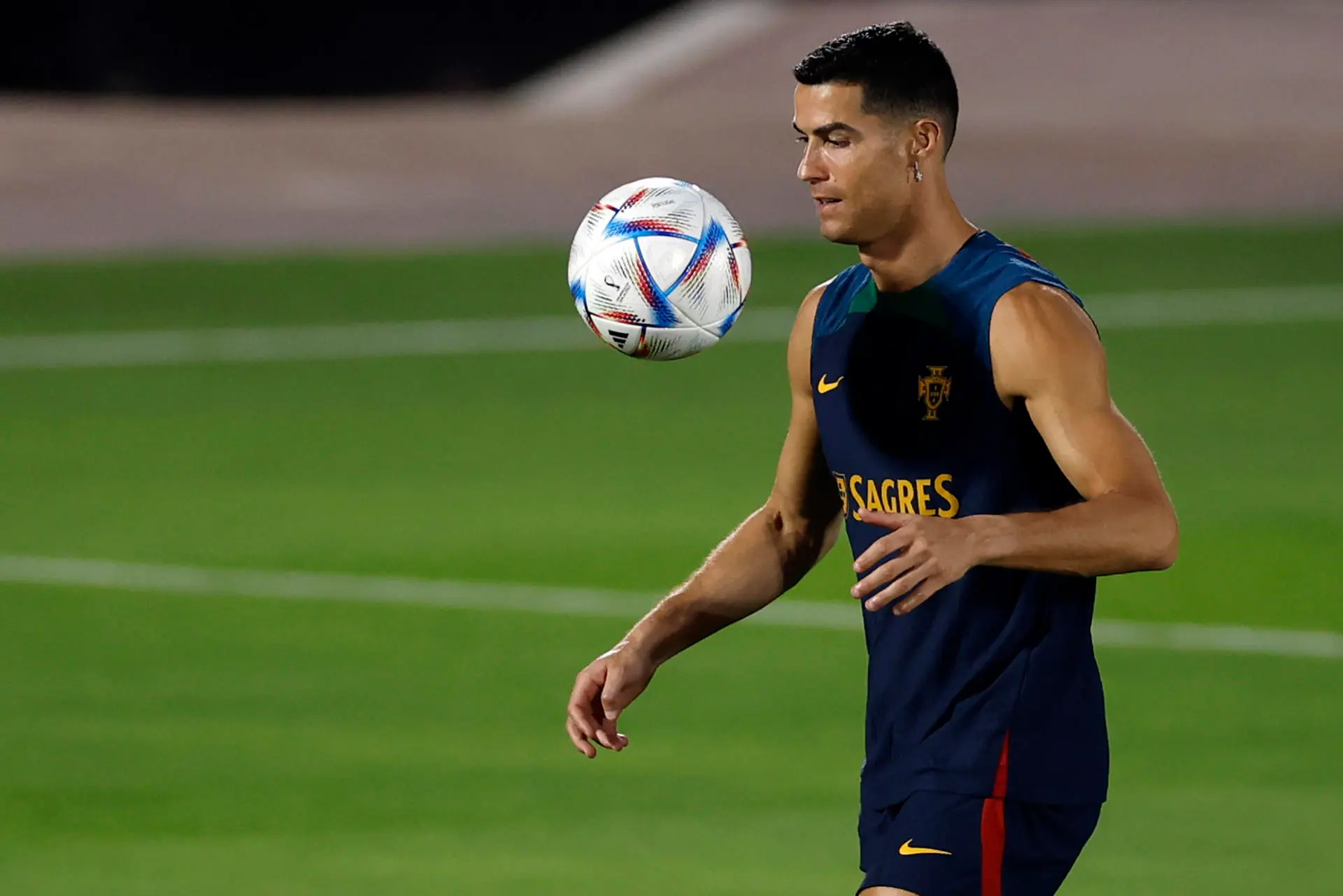 Cristiano Ronaldo, delantero portugués de Al Nassr, deArabia Saudita.