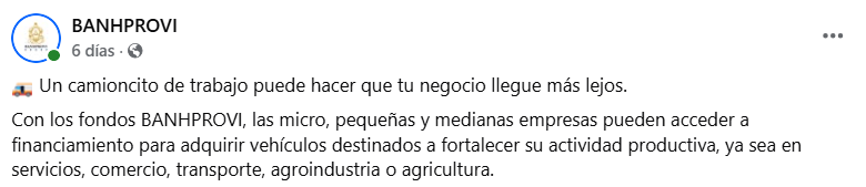 Captura de pantalla de la publicación
