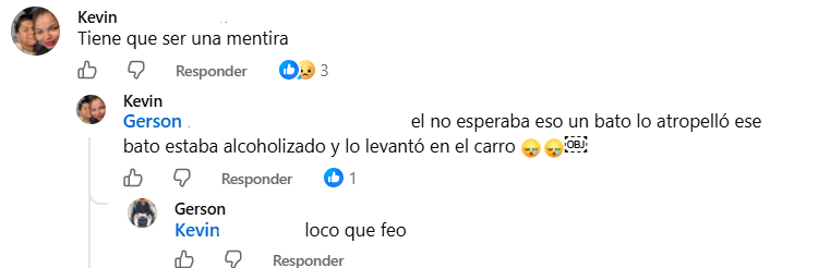 Captura de pantalla del comentario