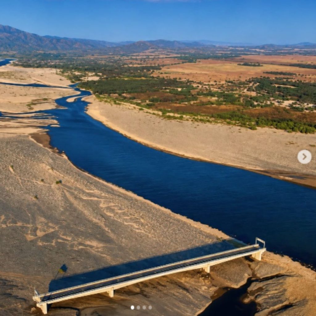 Puente Sol Naciente, tras el paso del huracán Mitch.