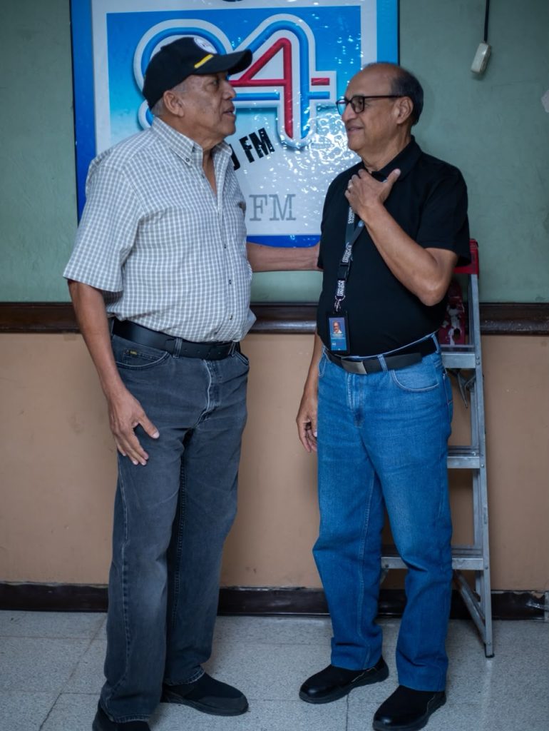 Don Dagoberto Luján y don Oswaldo Espinal.