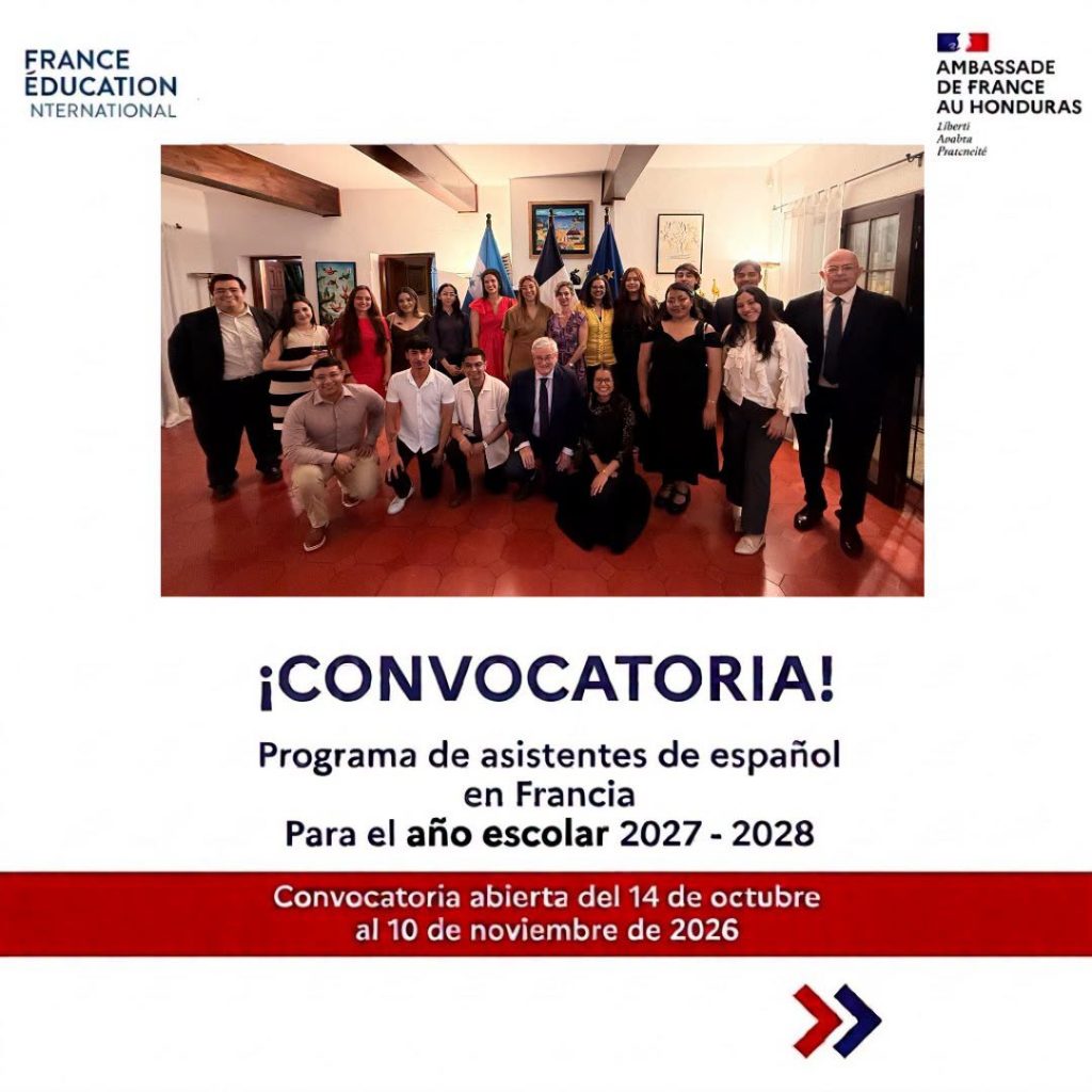 Convocatoria de la Embajada de Francia para el programa de asistente de español