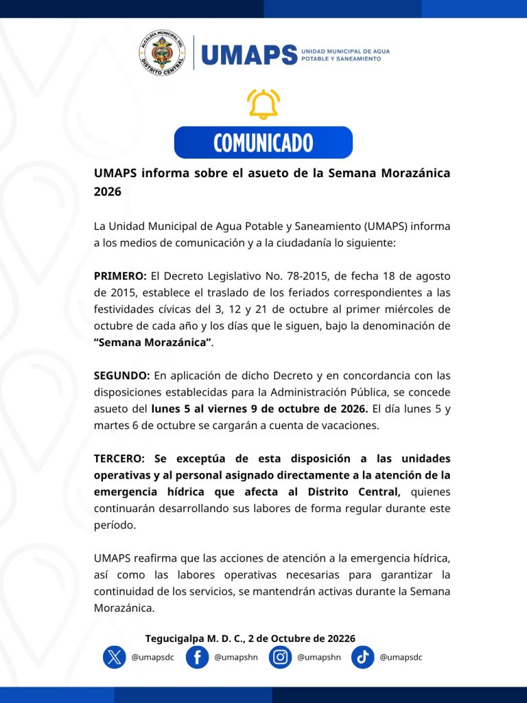 Comunicado de la UMAPS