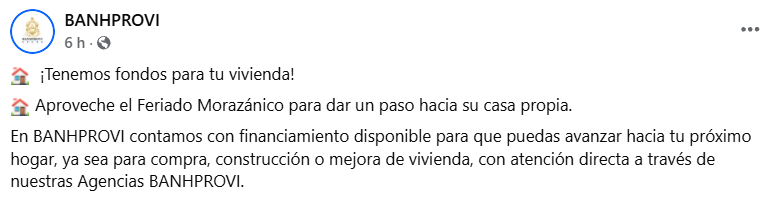 Captura de pantalla de la publicación