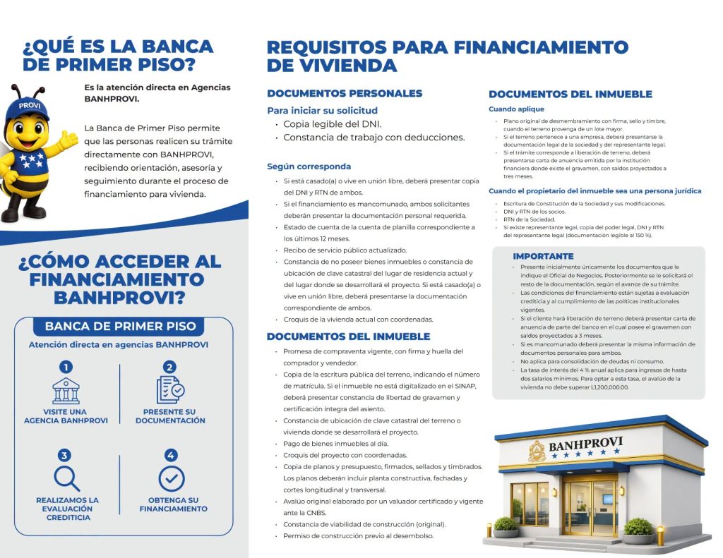 Foto sobre los fondos Banhprovi 2026 para el financiamiento de una vivienda