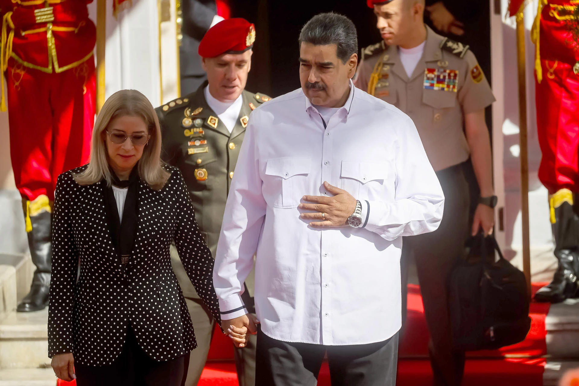 Imagen de Nicolás Maduro y Cilia Flores