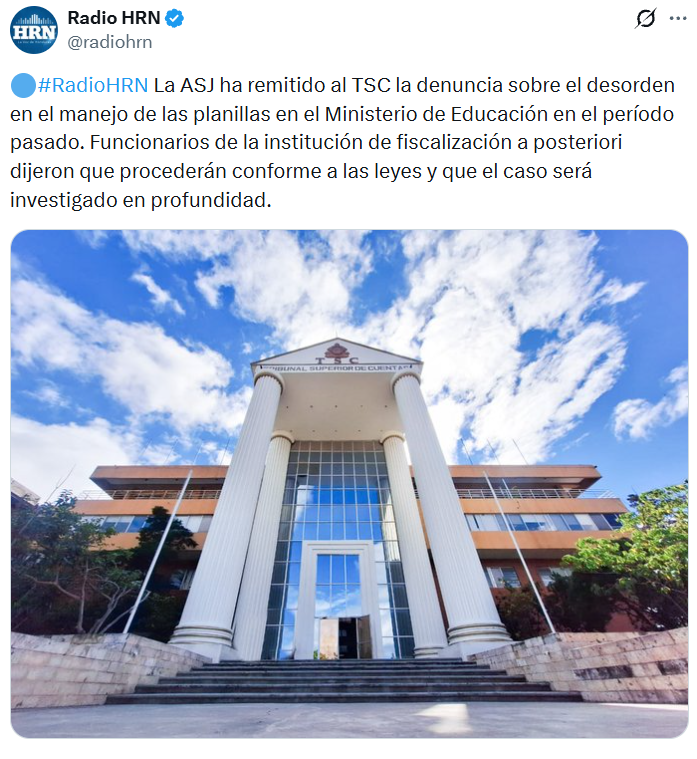 Captura de pantalla de la publicación