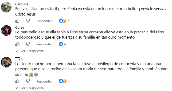 Captura de pantalla de los comentarios