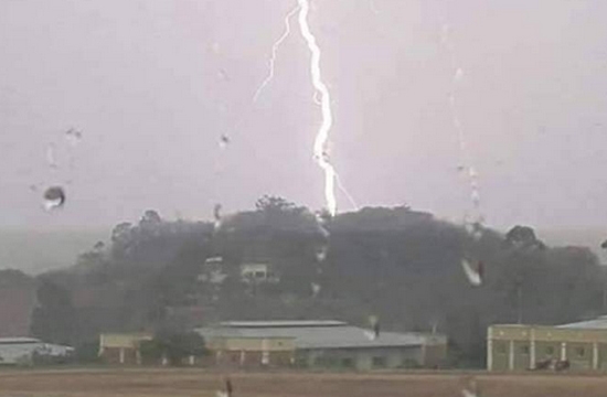 Imagen referencial a lluvias con tormentas eléctricas en Honduras