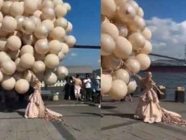 Imagen de Novia vive inesperado momento durante sesión de fotos de boda y queda en video