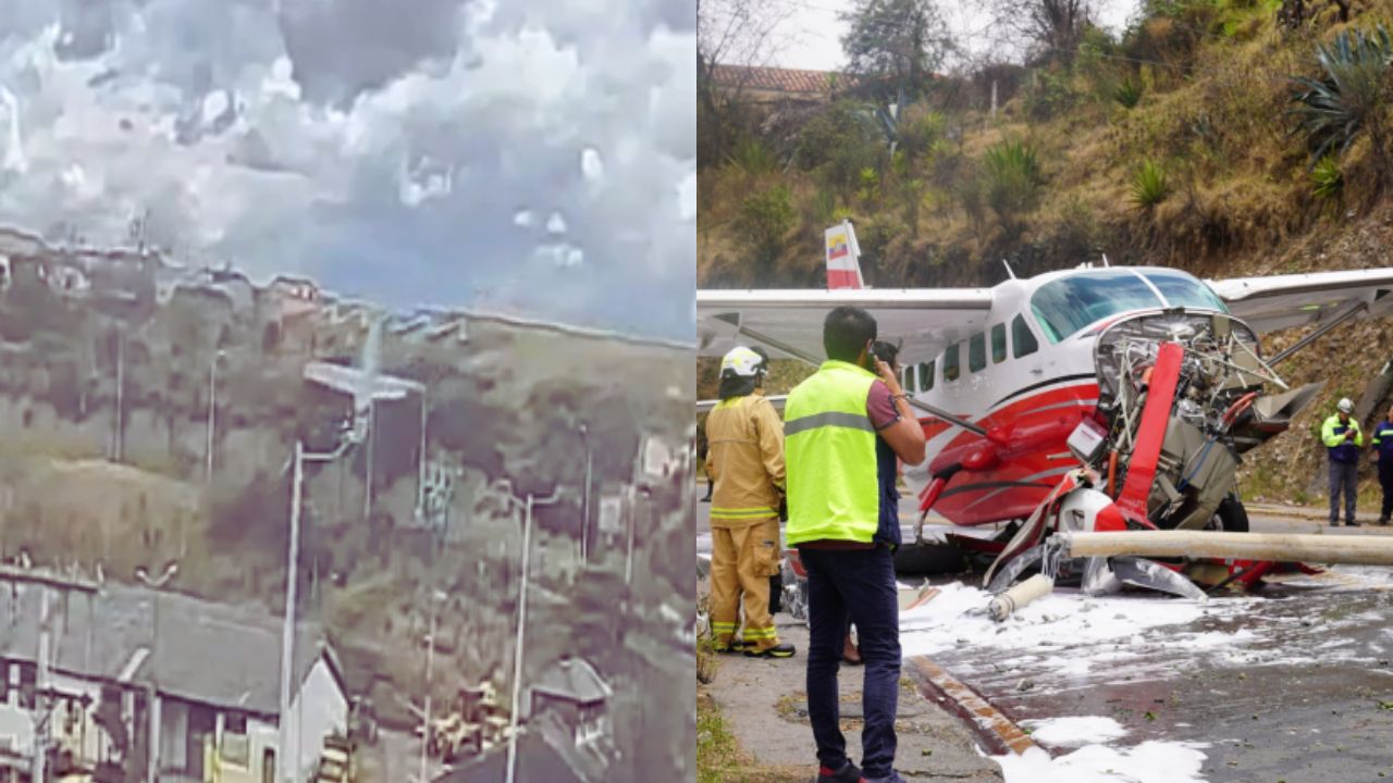 Video: Avioneta sufre accidente tras salirse de la pista en el sur de Ecuador Imagen principal de Video: Avioneta sufre accidente tras salirse de la pista en el sur de Ecuador