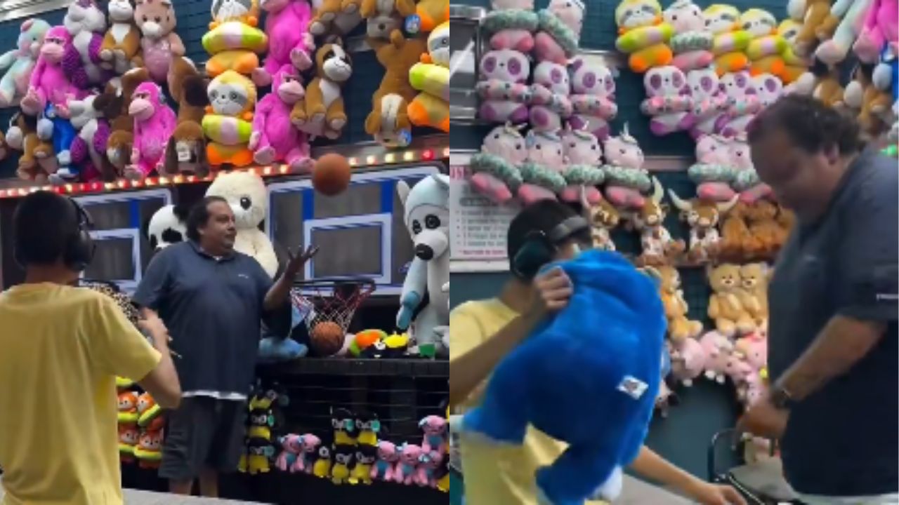 Vídeo: Trabajador de feria ayuda a joven con autismo a ganar el premio que quería Imagen principal de Vídeo: Trabajador de feria ayuda a joven con autismo a ganar el premio que quería