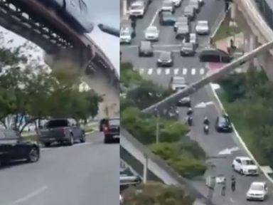 Imagen de VÍDEO: Tren sin conductor choca contra una grúa gigante