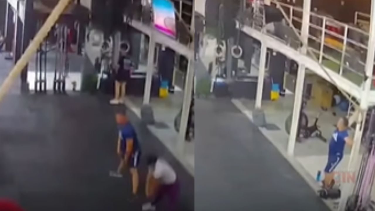 VÍDEO: Hombre permanece inmutable en un gimnasio durante un sismo Imagen principal de VÍDEO: Hombre permanece inmutable en un gimnasio durante un sismo
