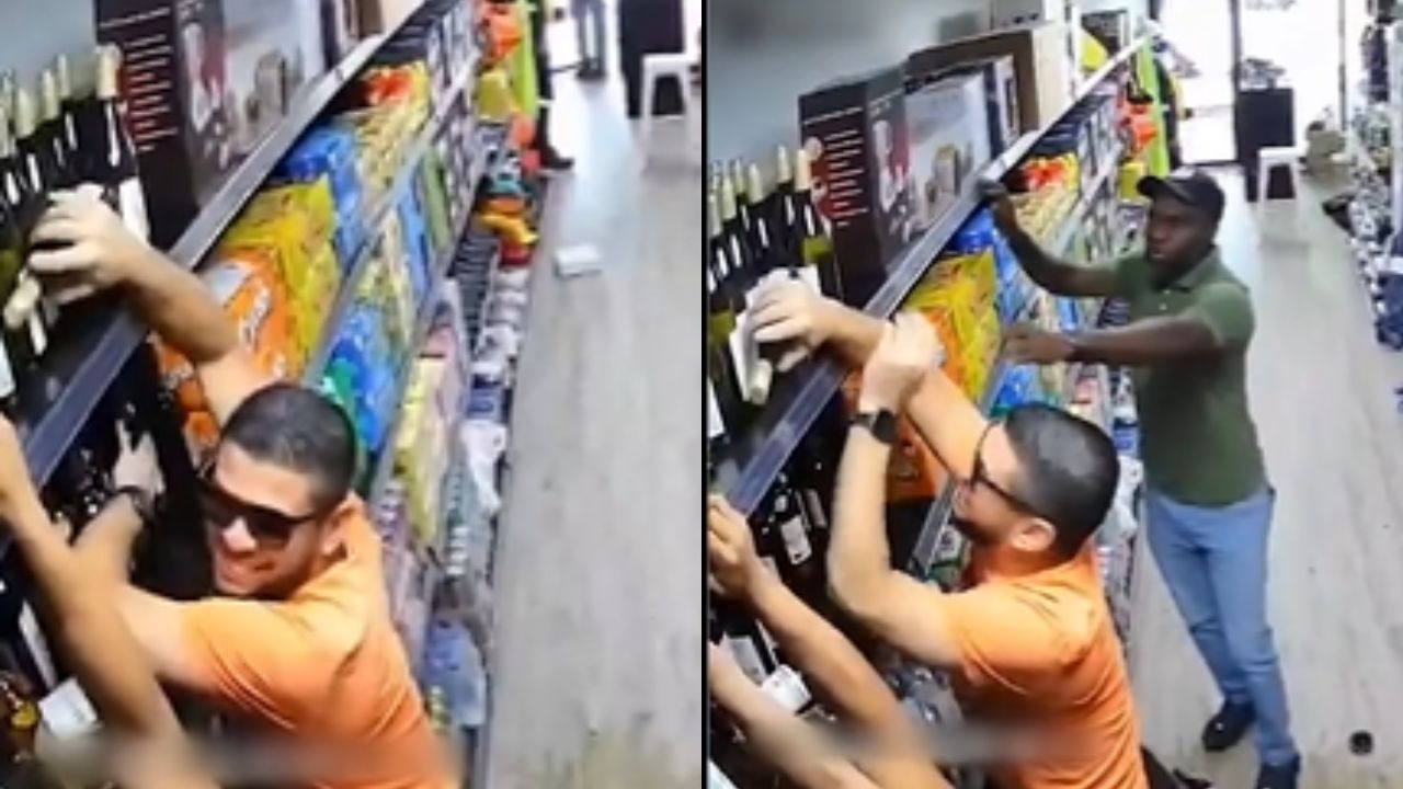 '¡Prioridades!': Hombres salvan botellas de licor en pleno terremoto en Panamá Imagen principal de '¡Prioridades!': Hombres salvan botellas de licor en pleno terremoto en Panamá