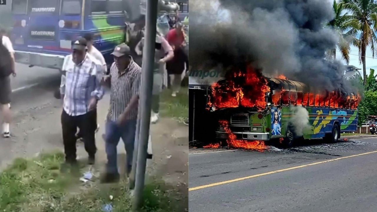 Vivos de milagro: bus urbano se incendia en plena ruta y así evacuaron los pasajeros Imagen principal de Vivos de milagro: bus urbano se incendia en plena ruta y así evacuaron los pasajeros