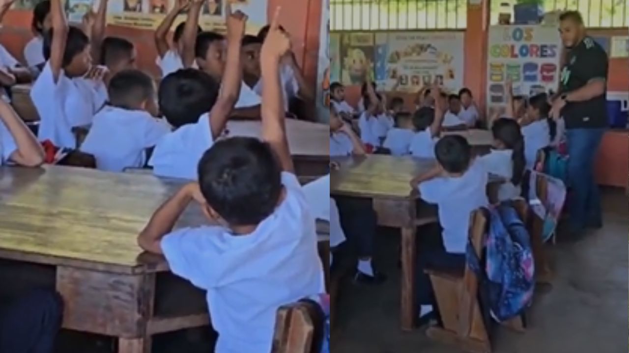 Niños llegan sin desayunar a escuela de Olancho y maestro tiene noble gesto Imagen principal de Niños llegan sin desayunar a escuela de Olancho y maestro tiene noble gesto