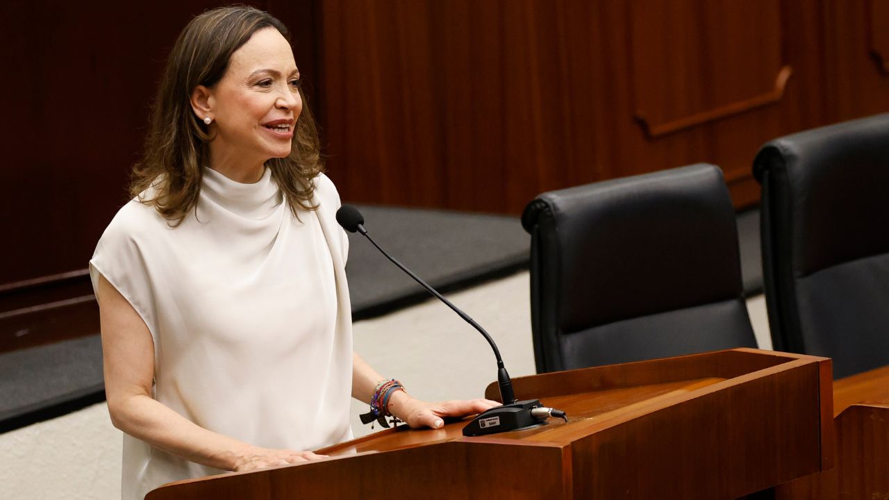 Imagen de María Corina Machado lamenta que Estados Unidos la excluye de negociaciones sobre Venezuela