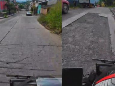 Imagen de Motociclista hondureño muestra cómo ingresa a colonia capitalina tras audio viral