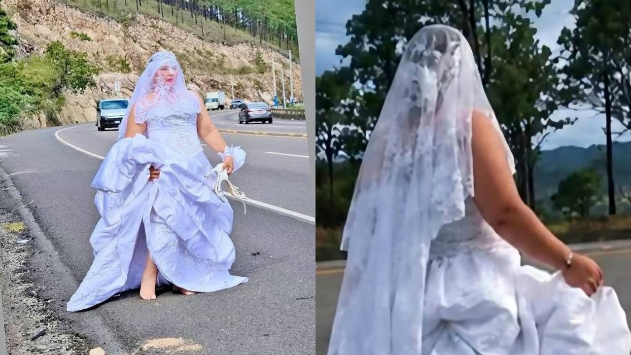 ¿Qué pasó en la carretera? Mujer revela por qué caminaba vestida de novia por la CA-5 Imagen principal de ¿Qué pasó en la carretera? Mujer revela por qué caminaba vestida de novia por la CA-5